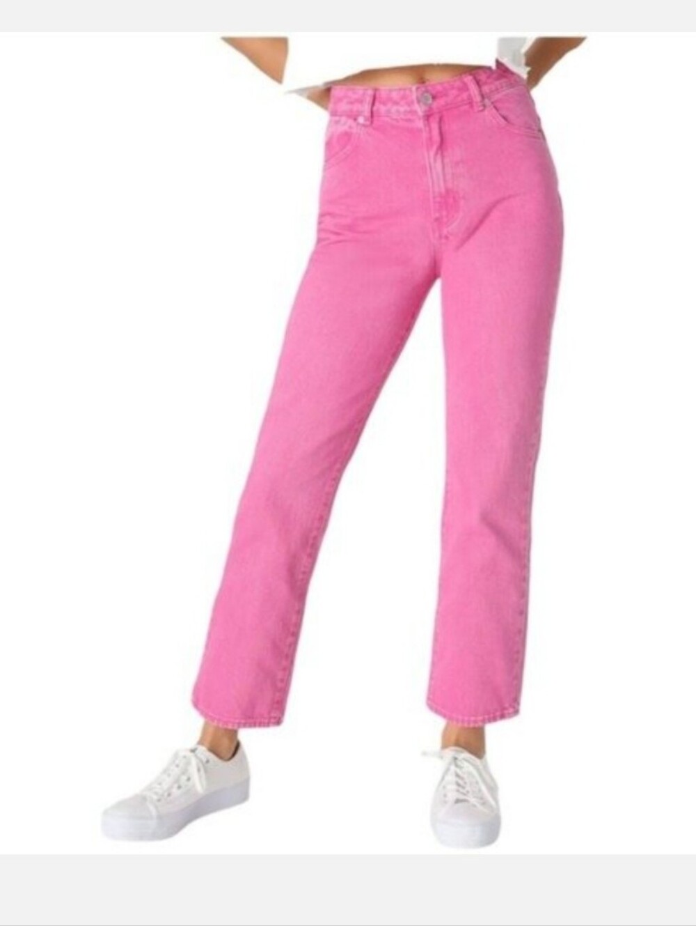 ROLLA'S Pink Straight Leg Jeans